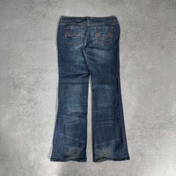 Mossimo Supply Co Bootcut Jeans Dark Wash Stretch Denim - Size: 13R - Picture 7 of 9